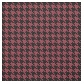 Garnet en Black Houndstooth Stof (Swatch)