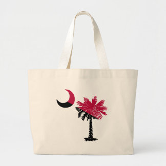 Garnet en Black Palmetto Grote Tote Bag