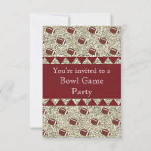 Garnet en Gold/partijuitnodiging Kaart