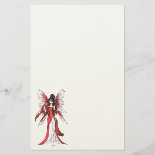 Garnet Faerie Stationery Briefpapier (Voorkant)
