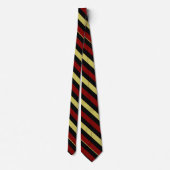 Garnet Gold en Black II met diagonaal streping Str Stropdas (Achterkant)