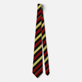 Garnet Gold en Black II Regimental Stripe Stropdas (Voorkant)
