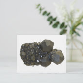 Garnet in natuurlijke vorm briefkaart (Staand voorkant)