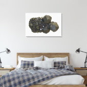 Garnet in natuurlijke vorm canvas afdruk (Insitu (Slaapkamer))