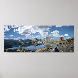 Garnet Lake en Banner Peak - John Muir Trail Poster