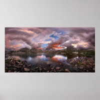 Garnet Lake Sunset op Banner Peak John Muir Trail