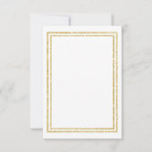 Garniture pailletée or chic faux - Invitation de m (Dos)