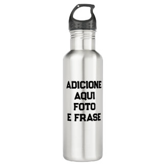Garrafa de Água Personalizada: Foto e Frases Waterfles