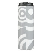 Garrafa térmica com discos cinza thermosbeker (Achterkant)