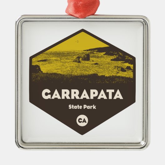 Garrapata State Park California Metalen Ornament (Voorkant)