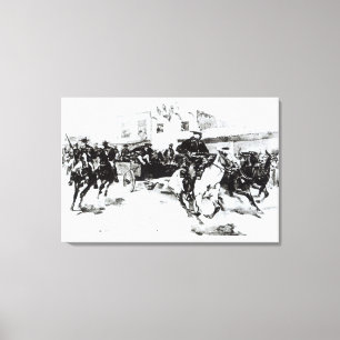 Garret brengt Billy het Kind in, 1880 Canvas Afdruk