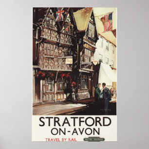 Garrick Inn en Harvard House Rail Poster