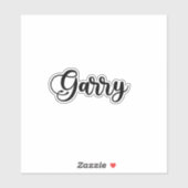 Garry Name - handgeschreven kalligrafie Sticker (Vel)
