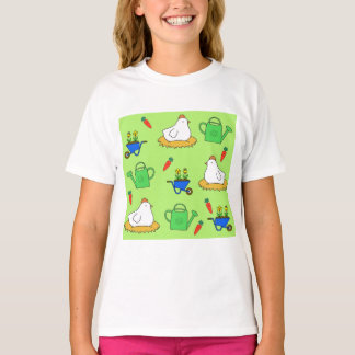 Gartenliebe, hangemalte Motive T-shirt