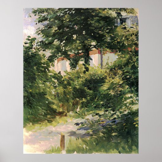 Gartenweg dans Rueil Edouard Manet Poster (Devant)