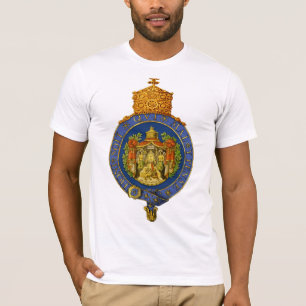 Garter omcirkelde armen van Haile Selassie I T-shi T-shirt