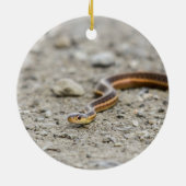 Garter Snake Keramisch Ornament (Achterkant)