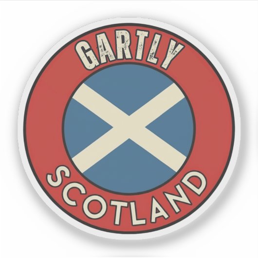 Gartly, Schotland Sticker (Voorkant)