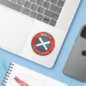 Gartly, Schotland Sticker (Laptop met iPhone)