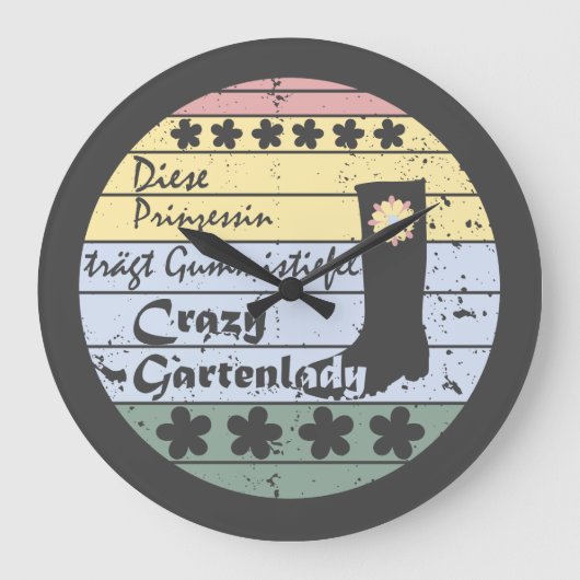 Gärtnerin, Gartenlady, Gummistiefel Prinzessin Grote Klok (Voorkant)