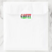 Garvey Pan-Afrikaanse vlag Ronde Sticker (Tas)