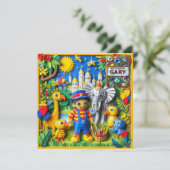 GARY ~ Carte d'anniversaire ~ Ranger de parc ~ (Debout devant)