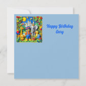GARY ~ Carte d'anniversaire ~ Ranger de parc ~ (Dos)
