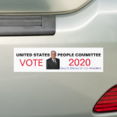 Gary D. Disney voor President 2020 Bumpersticker (Op auto)