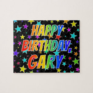 "GARY" First Name, Fun "HAPPY BIRTHDAY" Legpuzzel