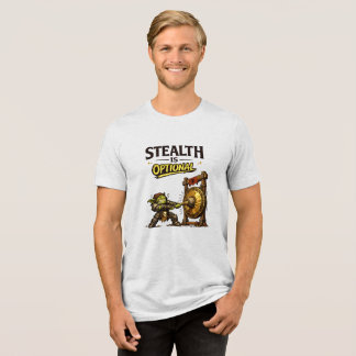 Gary Grizzlefang Stealth is optioneel Tri-Blend Shirt