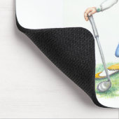 Gary het golfer-muispad muismat (Hoek)