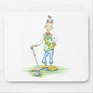 Gary het golfer-muispad muismat