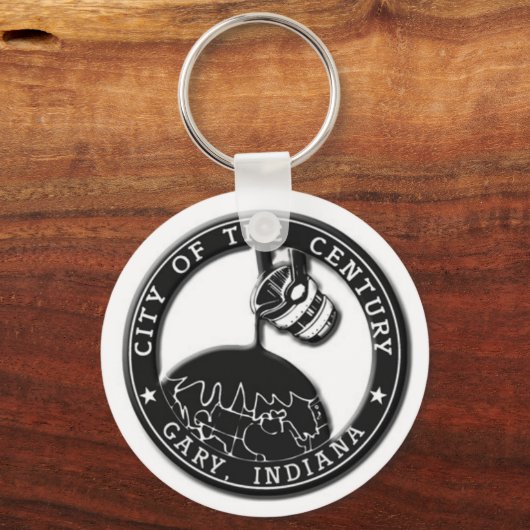 Gary, Indiana Seal Sleutelhanger (Voorkant)