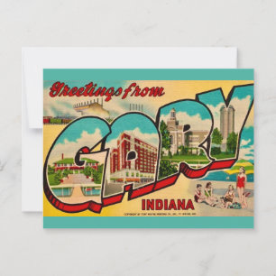 Gary Indiana Wenskaart Briefkaart
