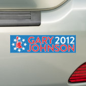 Gary Johnson 2012 Bumpersticker (Op auto)