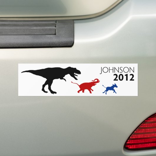 Gary Johnson 2012 Bumpersticker (Op auto)