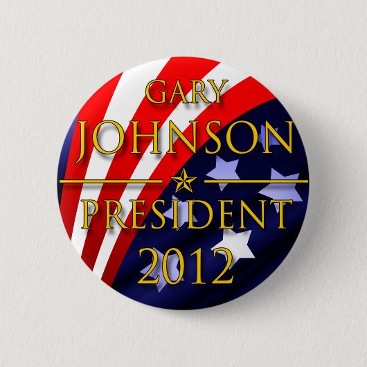 Gary Johnson 2012 Presidentiële Button (Voorkant)