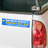 Gary Johnson 2016 Libertarian Bill Weld budget Bumpersticker (Op Truck)