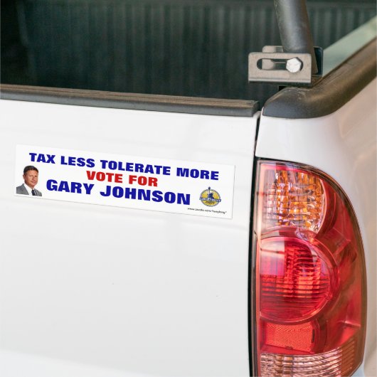 GARY JOHNSON BUMPERSTICKER (Op Truck)