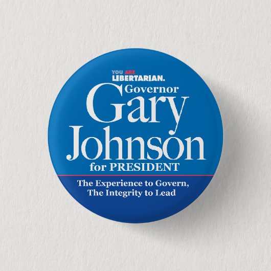 Gary Johnson Button (Voorkant)