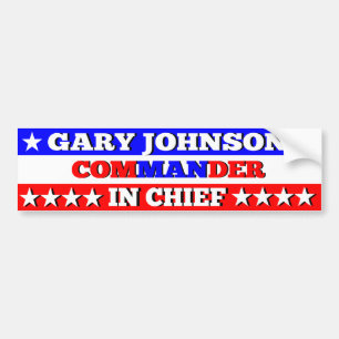 Gary Johnson Commandant Bumpersticker