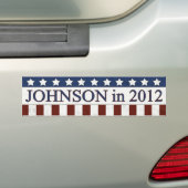 Gary Johnson in 2012 Bumpersticker (Op auto)