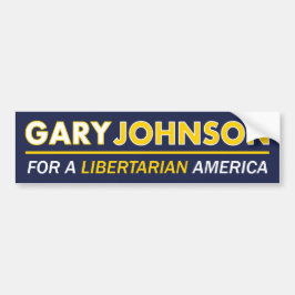 Gary Johnson Libertarian Bumpersticker