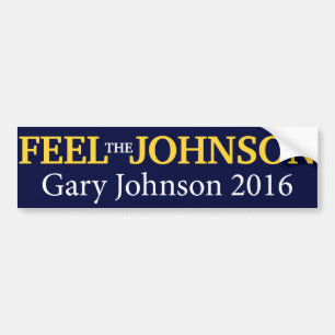 Gary Johnson - Voel de Johnson Bumpersticker