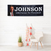 Gary Johnson voor President Banner (Insitu)