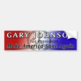 Gary Johnson voor President Bumpersticker