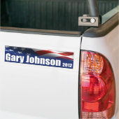 Gary Johnson voor President Bumpersticker (Op Truck)