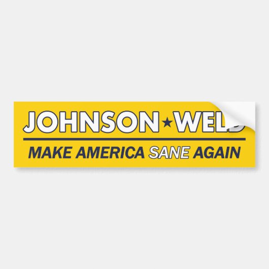 Gary Johnson/Weld Libertarian Bumpersticker (Voorkant)
