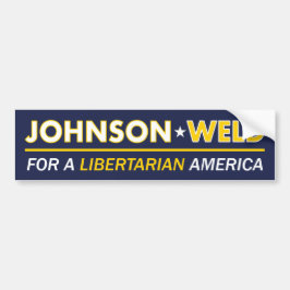 Gary Johnson/Weld Libertarian Bumpersticker