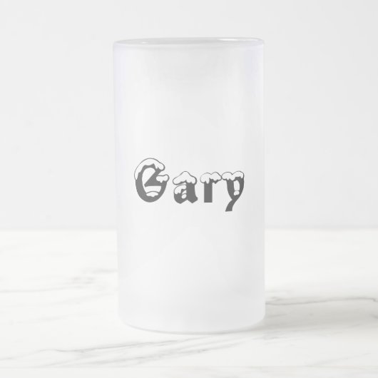 Gary-Name Style-Frosted Mok (Center)
